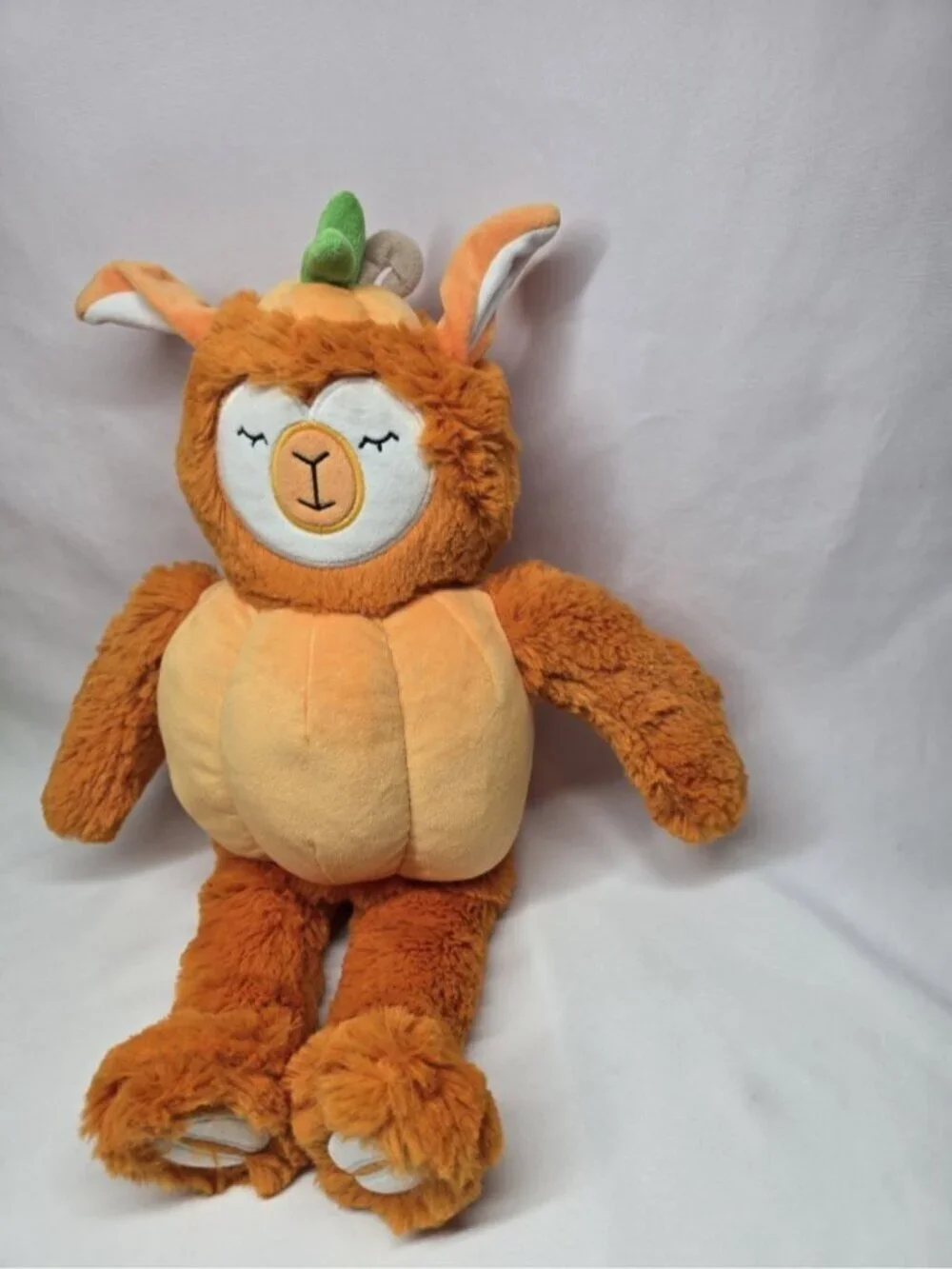 Slumberkins Pumpkin Alpaca Plush Halloween Stuffed Animal Toy